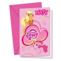 My Little Pony  - Einladungskarten mit Umschlag (6 Stck)