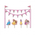 Princess & Animals - Torten Dekorations-Set