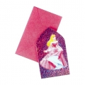 Princess Magic Prismatic - Einladungskarten gestanzt mit Umschlag prismatisch (6 Stck)