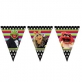 Die Muppets  - Flaggen-Banner dreieckig