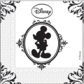 Papierserviette, 3-lagig, 33x33cm, Disney Adult - Mickey Barock