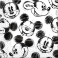 Papierserviette, 3-lagig, 33x33cm, Disney Adult - Mickey Gesichter