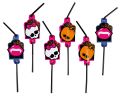 Monster High Friedhof - 8 Stk Trinkhalme (10 VE = 80 Stk)