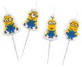 Minions - 4 Mini-Fig.kerzen