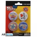 SIMPSONS - Anstecknadel Set - SPRINGFIELD - (5 Stck)