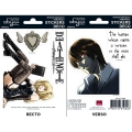 DEATH NOTE - Stickers / Aufkleber - 16x11cm/ 2 Bltter - Misa/ Raito (5 Stck)